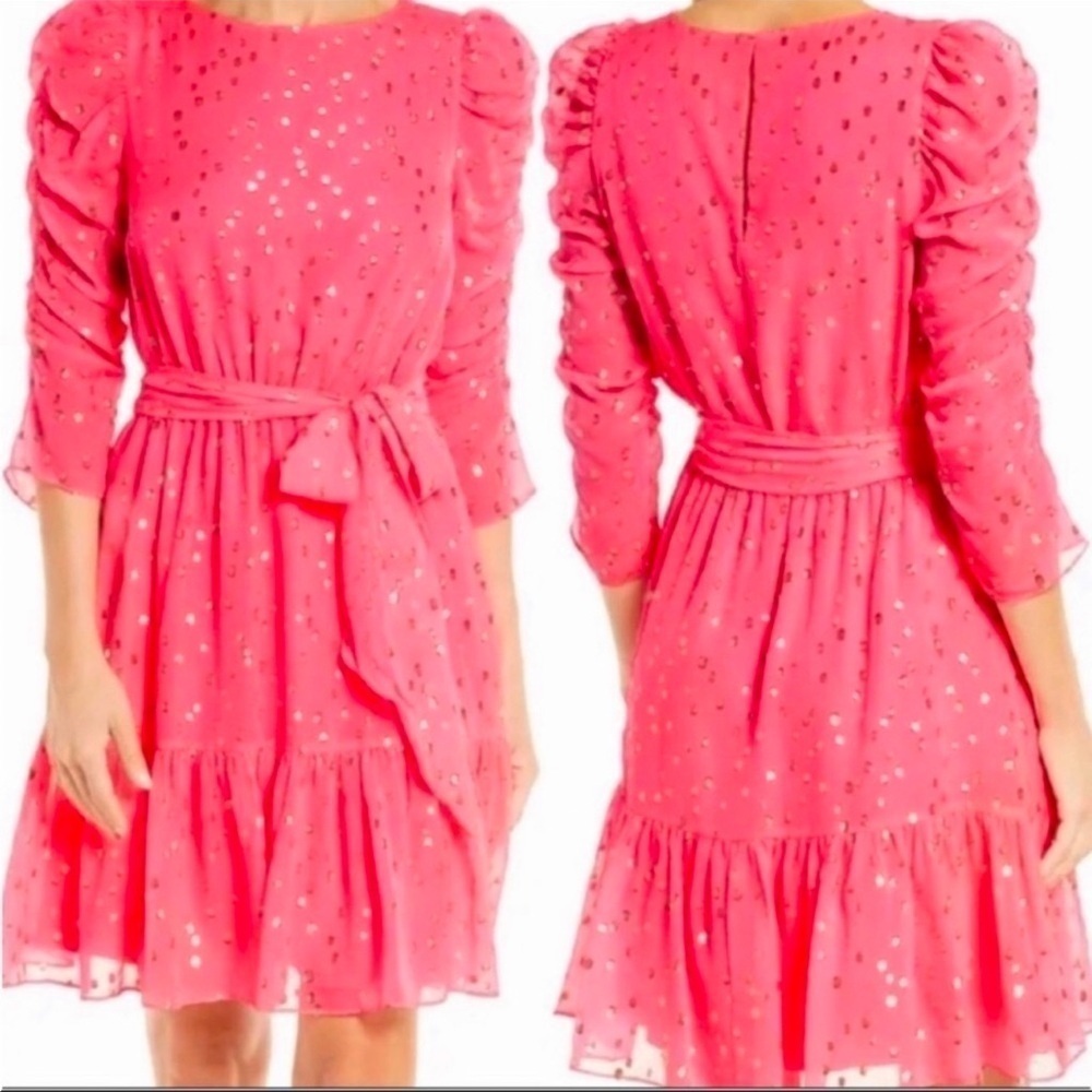 Lilly Pulitzer Chianna Silk Dress Coral Sands
